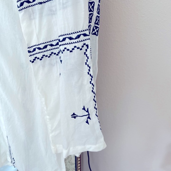 NWT Raj size small gorgeous navy and white boho tunic - Picture 11 of 15